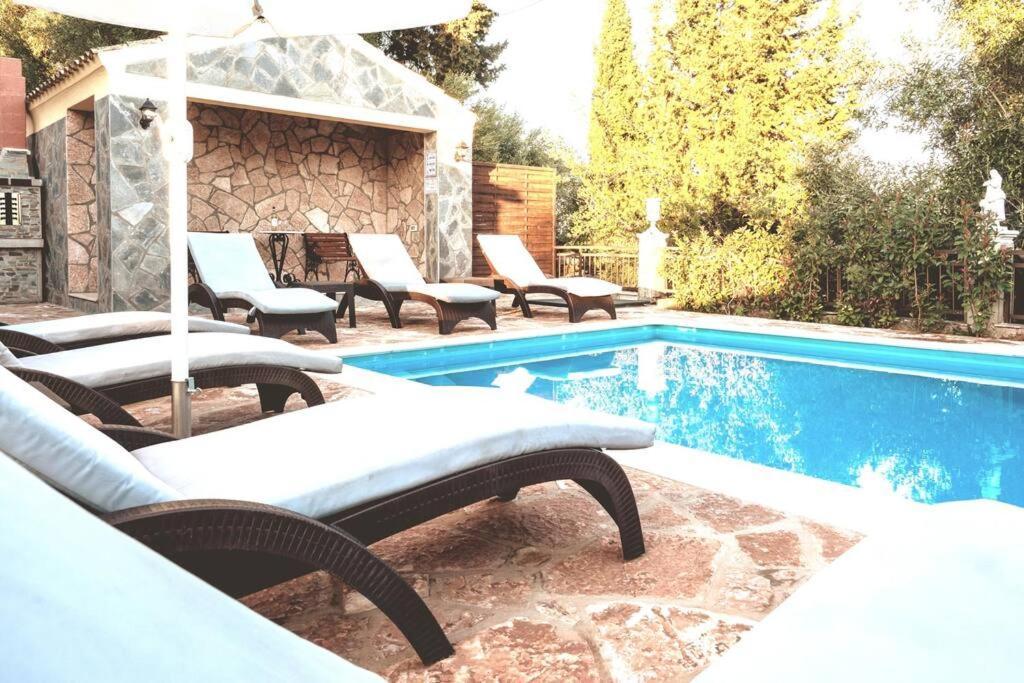 Poli House Family Villa W/ Pool Corfu  Экстерьер фото